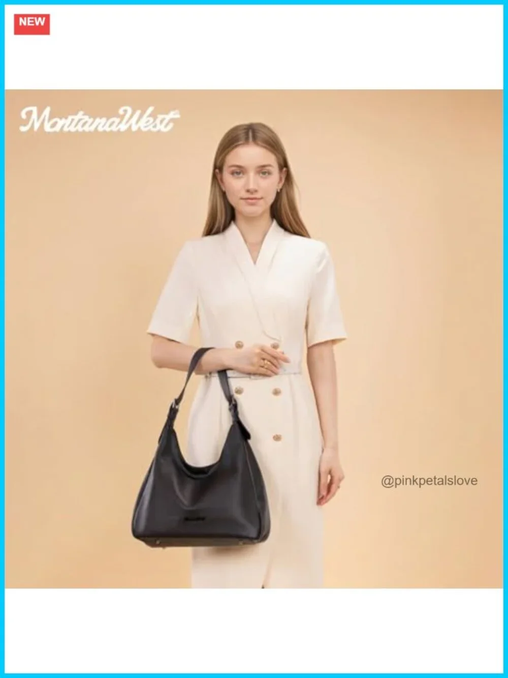 Slouchy Hobo Shoulder Handbag with Multiple Pockets Faux Leather